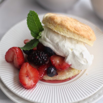 Orange Scented Shortcakes with a Fresh Berry Medley